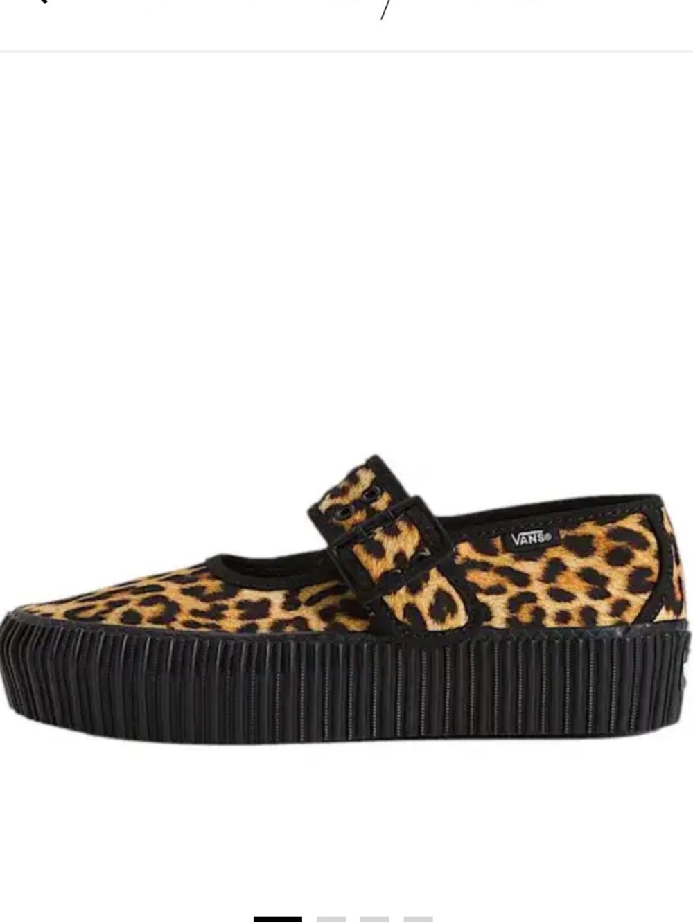 Vans Leopard Print Mary Jane Creepers